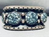 Native American The Best Vintage Dan Benally New Lander Blue Turquoise Sterling Silver Bracelet-Nativo Arts