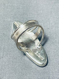 Striking Native American Navajo Turquoise Coral Inaly Sterling Silver Sunface Ring-Nativo Arts