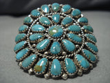 Exceptional Vintage Navajo Turquoise Sterling Silver Native American Ring-Nativo Arts