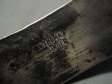 One Of The Most Rare Vintage Native American Navajo Thomas Singer Sterling Silver Bracelet-Nativo Arts