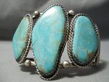 One Of The Best Vintage Native American Navajo Royston Turquoise Sterling Silver Bracelet-Nativo Arts