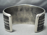 Magnificent Navajo Sterling Silver Cross Bracelet Native American-Nativo Arts