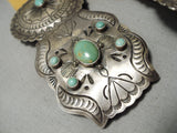 Spectacular Vintage Native American Navajo Royston Turquoise Sterling Silver Concho Belt-Nativo Arts