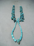 Magnificent Vintage Navajo Turquoise Necklace Native American Old-Nativo Arts
