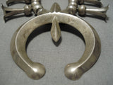 Rare 1930's Vintage Native American Navajo Sterling Silver Squash Blossom Necklace Old-Nativo Arts