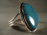 100 Gram Vintage Navajo Deep Blue Turquoise Native American Jewelry Silver Bracelet-Nativo Arts