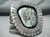 Rare Turquoise Vintage Native American Navajo Sterling Silver Bracelet-Nativo Arts