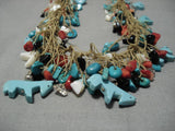 102 Grams Vintage Navajo Turquoisse Native American Necklace Old-Nativo Arts