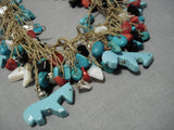 102 Grams Vintage Navajo Turquoisse Native American Necklace Old-Nativo Arts