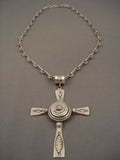 103 Grams Important Navajo Sterling Native American Jewelry Silver Necklace-Nativo Arts