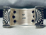 Extraordinary E Bill Native American Navajo 8 Turquoise Sterling Silver Bracelet-Nativo Arts