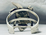 Native American Very Rare Horny Toad Coral 144 Gram Sterling Silver Bracelet Cuff-Nativo Arts