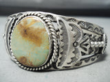 Superior Vintage Native American Navajo Royston Turquoise Sterling Silver Bracelet Old-Nativo Arts