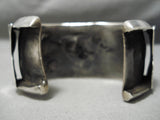Huge And Heavy Vintage Native American Navajo Smokey Bisbee Turquoise Sterling Silver Bracelet-Nativo Arts