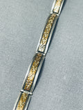Ella Cowboy Native American Navajo 12k Gold Filled Sterling Silver Hinge Bracelet-Nativo Arts