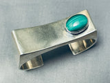 Contemporist Vintage Native American Navajo Malachite Sterling Silver Bracelet-Nativo Arts