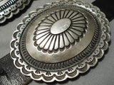 Important Huge Heavy Vintage Native American Navajo Sterling Silver Ernest Begay Concho Belt-Nativo Arts