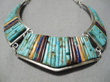 Charles Loloma Student Vintage Native American Navajo Turquoise Sterling Silver Necklace-Nativo Arts