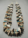 Magnificent Vintage Navajo Turquoise Native American Necklace Old-Nativo Arts