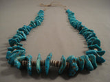 109 Grams Vintage Navajo Native American Jewelry jewelry Turquoise Nugget Heishi Necklace Old-Nativo Arts