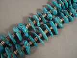 109 Grams Vintage Navajo Native American Jewelry jewelry Turquoise Nugget Heishi Necklace Old-Nativo Arts