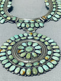 One Of The Best Ever Vintage Native American Navajo Royston Turquoise Sterling Silver Necklace-Nativo Arts