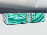 The Best Vintage Native American Navajo Malachite Turquoise Sterling Silver Bracelet-Nativo Arts