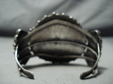 One Of The Most Intricate Vintage Native American Zuni Turquoise Sterling Silver Bracelet-Nativo Arts