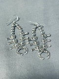 Cutest Signed Native American Navajo Sterling Silver Squash Blossom Necklace Earrings-Nativo Arts