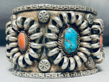 The Best Basket Vintage Native American Navajo Turquoise Sterling Silver Bracelet Cuff-Nativo Arts