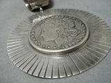 Native American Marvelous Old 1899 Coin Sterling Silver Pendant-Nativo Arts