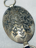 Vince Platero Vintage Native American Navajo Hand Tooled Sterling Silver Concho Belt-Nativo Arts