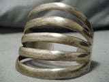 Incredible Vintage Native American Navajo Sterling Silver Bracelet-Nativo Arts