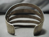 Incredible Vintage Native American Navajo Sterling Silver Bracelet-Nativo Arts