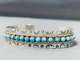 Exceptional Vintage Native American Zuni Sleeping Beauty Turquoise Sterling Silver Bracelet-Nativo Arts