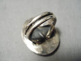 Outstanding Vintage Native American Navajo Royston Turquoise Sterling Silver Ring Old-Nativo Arts