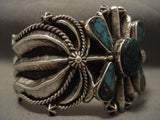 110 Grams Advanced Native American Jewelry Silver Work Navajo Turquoise Bracelet-Nativo Arts