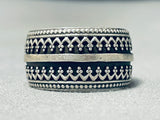 One Of The Most Detailed Ever Southwestern Sterling Silver Ring-Nativo Arts