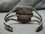 Quality Vintage Navajo Domed Agate Sterling Silver Native American Bracelet Old-Nativo Arts