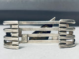 One Of The Best Vintage Native American Navajo Sugulite Sterling Silver Bracelet-Nativo Arts