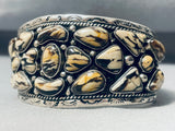 One Of The Best Ever Vintage Native American Navajo Desert Jasper Sterling Silver Bracelet-Nativo Arts