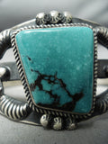 Authentic Kirk Smith Vintage Native American Navajo Turquoise Sterling Silver Bracelet-Nativo Arts
