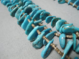Impressive Vintage Navajo Turquoise Heishi Necklace Native American-Nativo Arts