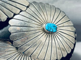 Will Blackgoat Hand Tooled Vintage Native American Navajo Sterling Silver Concho Belt-Nativo Arts