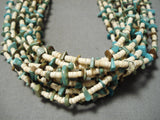 Museum Vintage Native American Navajo Royston Turquoise Sterling Silver Necklace Old-Nativo Arts