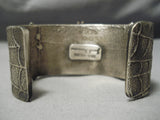 Important Spider American San Felipe #8 Turquoise Sterling Silver Bracelet-Nativo Arts