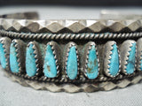 Unforgettable Vintage Native American Navajo Turquoise Sterling Silver Bracelet-Nativo Arts