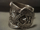 115 Gram Navajo 'Maiden Cuff' Sterling Native American Jewelry Silver Tufa Coral Bracelet-Nativo Arts