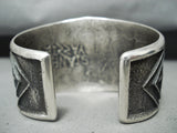 Incredible Native American Navajo Signed Sterling Silver Crosses Bracelet-Nativo Arts