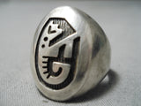 Tommy Sam Vintage Navajo Sterling Silver Overlay Ring Native American-Nativo Arts